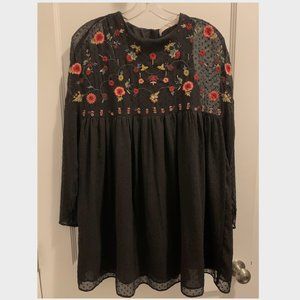 Zara Embroidered Dress